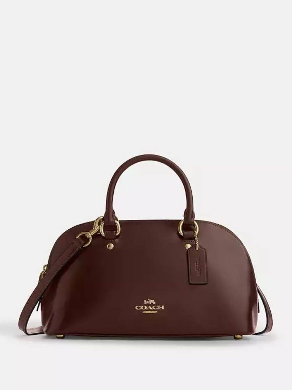 NWT! COACH Lara Satchel Bag In Maple 🍁 & Gold Hardware #CDV19
